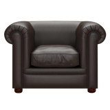 Austen Chesterfield Armchair Birch Brown