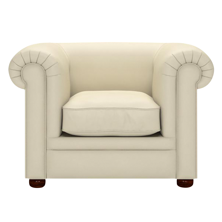 Austen Chesterfield Armchair Birch Ivory