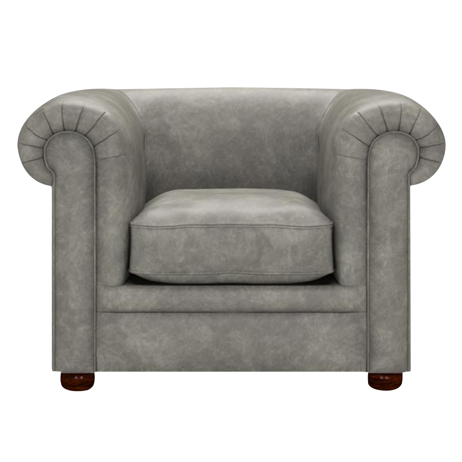 Austen Chesterfield Armchair Etna Grey
