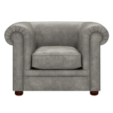 Austen Chesterfield Armchair Etna Grey