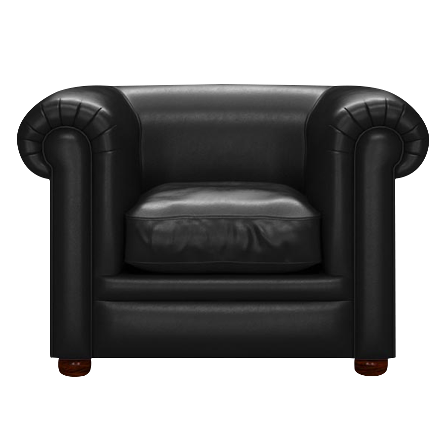 Austen Chesterfield Armchair Old English Black