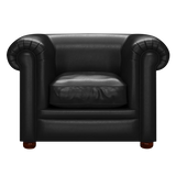 Austen Chesterfield Armchair Old English Black