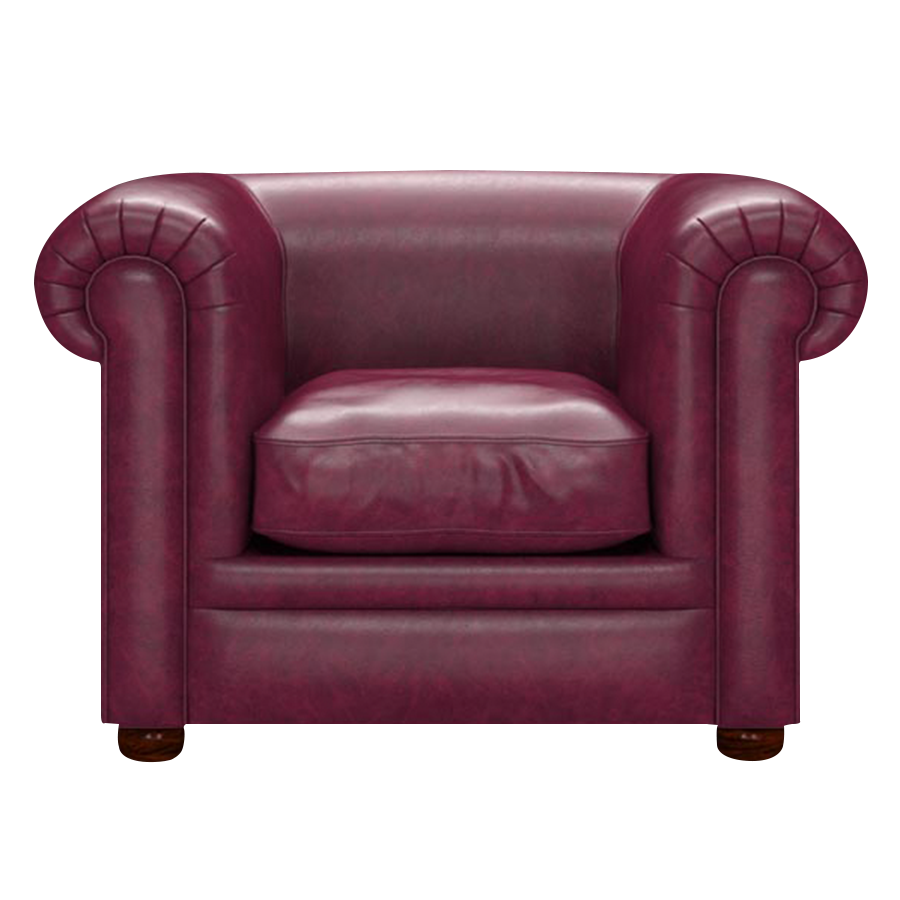 Austen Chesterfield Armchair Old English Burgundy