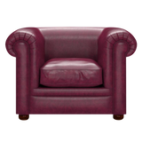 Austen Chesterfield Armchair Old English Burgundy