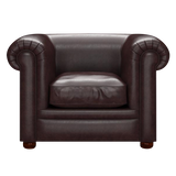 Austen Chesterfield Armchair Old English Smoke