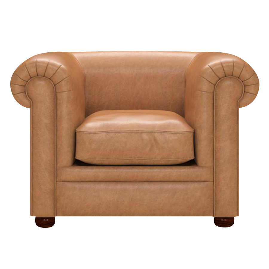Austen Chesterfield Armchair Old English Tan