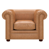 Austen Chesterfield Armchair Old English Tan
