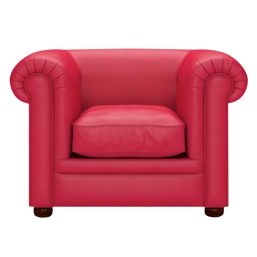 Austen Chesterfield Armchair Shelly Flame Red