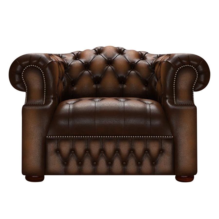 Blanchard Chesterfield Armchair Antique Autumn Tan