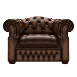 Blanchard Chesterfield Armchair Antique Autumn Tan
