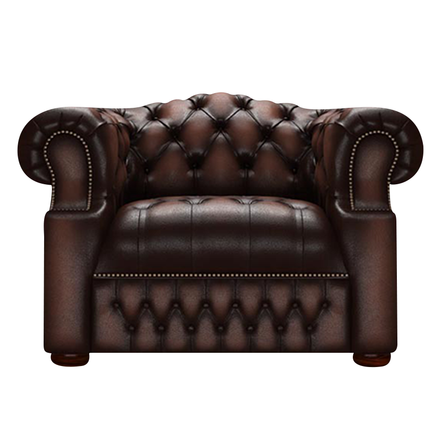 Blanchard Chesterfield Armchair Antique Brown