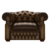 Blanchard Chesterfield Armchair Antique Gold