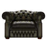 Blanchard Chesterfield Armchair Antique Olive