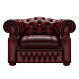 Blanchard Chesterfield Armchair Antique Red