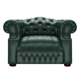 Blanchard Chesterfield Armchair Birch Forest Green