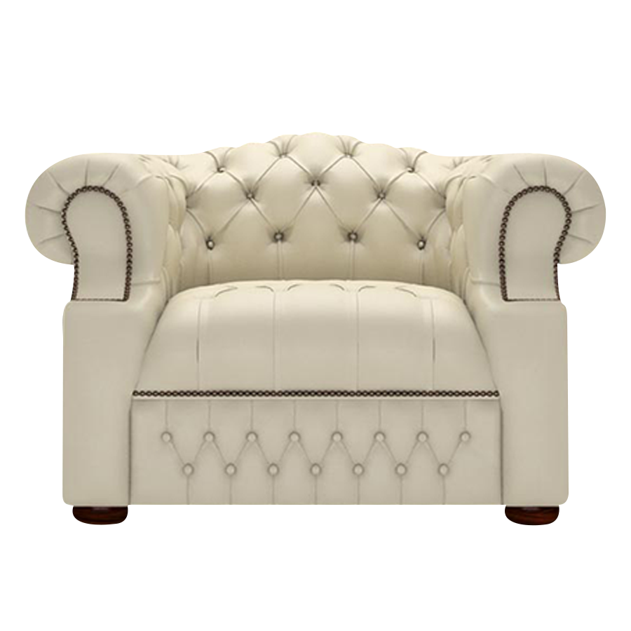 Blanchard Chesterfield Armchair Birch Ivory