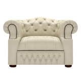 Blanchard Chesterfield Armchair Birch Ivory