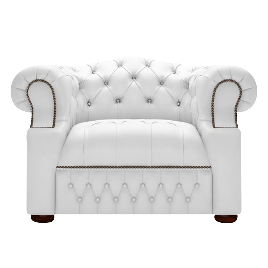 Blanchard Chesterfield Armchair Birch White