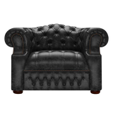 Blanchard Chesterfield Armchair Etna Black