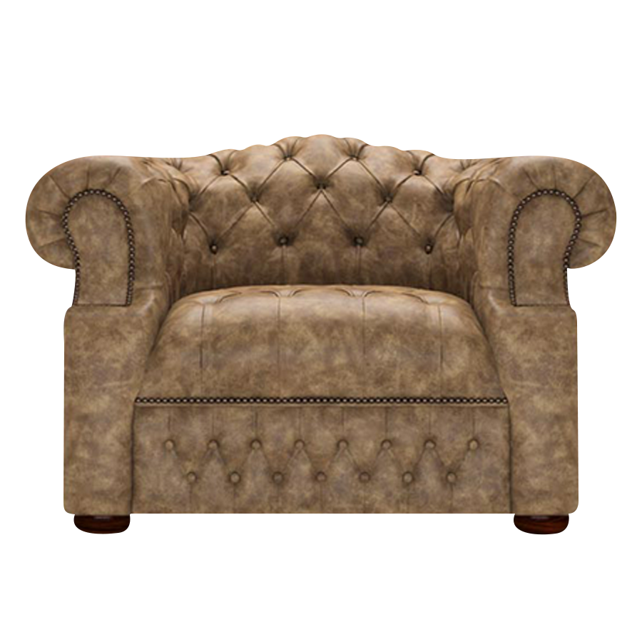 Blanchard Chesterfield Armchair Etna Camel