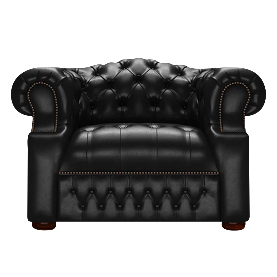 Blanchard Chesterfield Armchair Old English Black