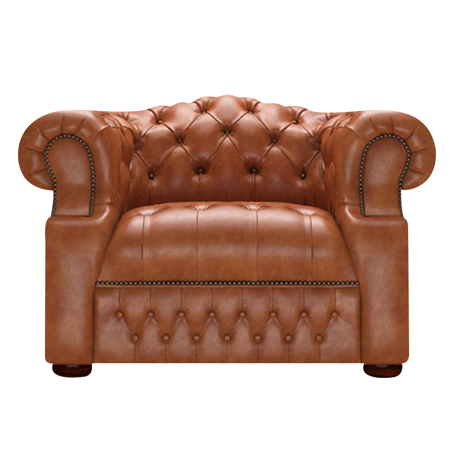 Blanchard Chesterfield Armchair Old English Bruciato