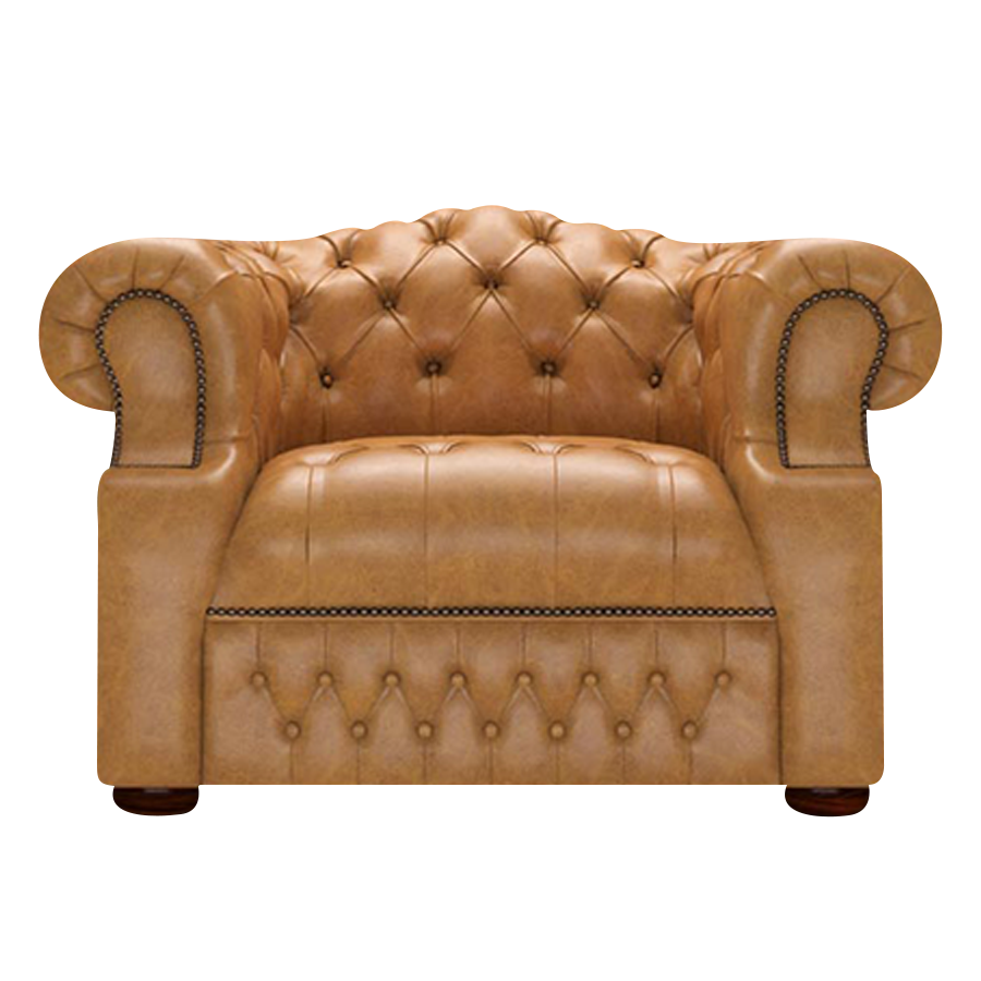 Blanchard Chesterfield Armchair Old English Buckskin