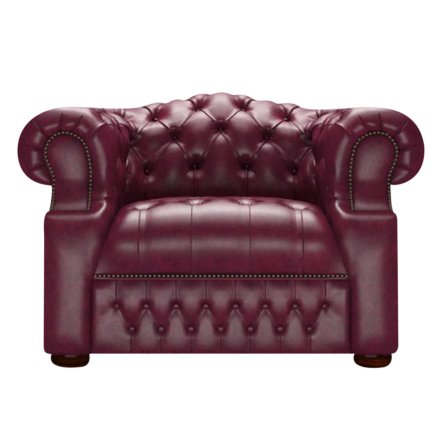 Blanchard Chesterfield Armchair Old English Burgundy