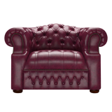 Blanchard Chesterfield Armchair Old English Burgundy