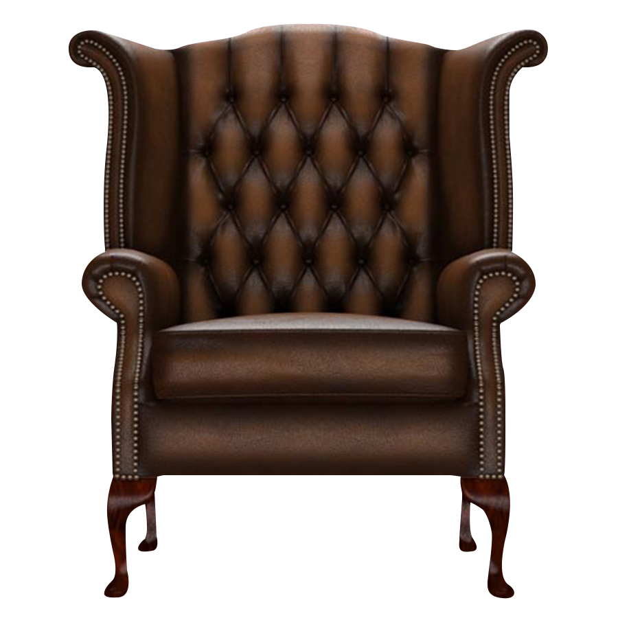 Byron Chesterfield Armchair Antique Autumn Tan