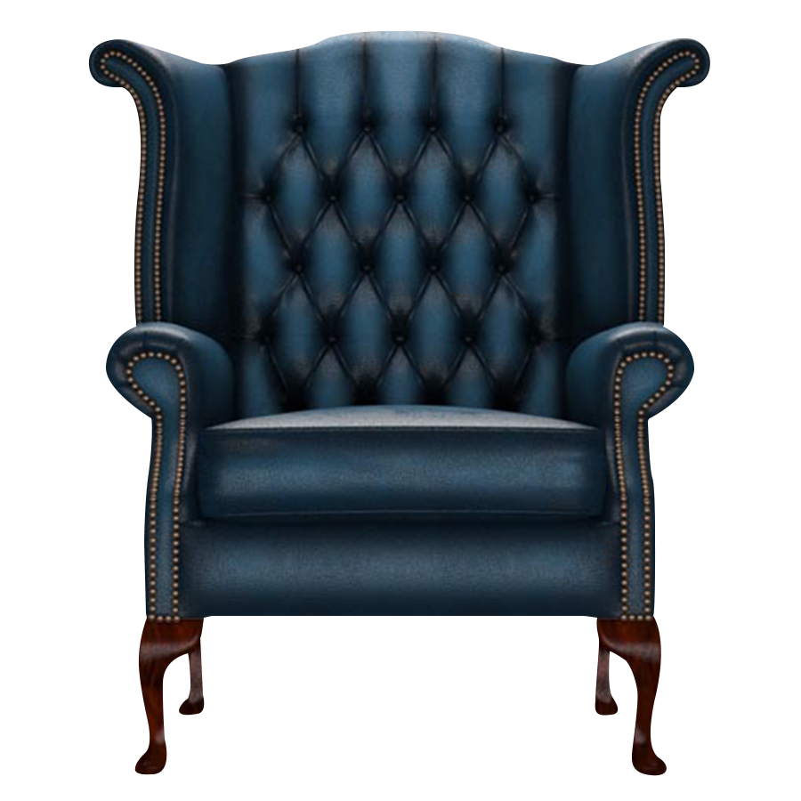Byron Chesterfield Armchair Antique Blue