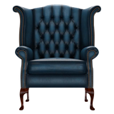 Byron Chesterfield Armchair Antique Blue