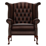 Byron Chesterfield Armchair Antique Brown