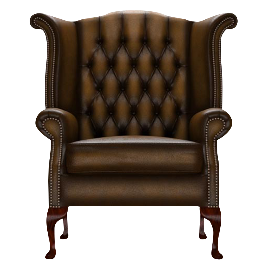 Byron Chesterfield Armchair Antique Gold