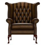 Byron Chesterfield Armchair Antique Gold