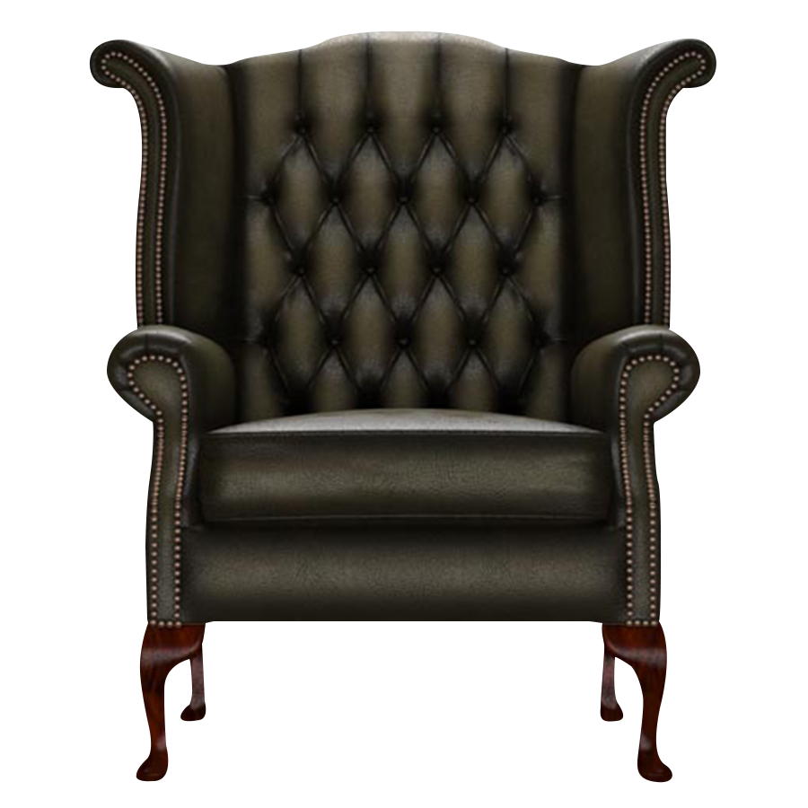 Byron Chesterfield Armchair Antique Olive