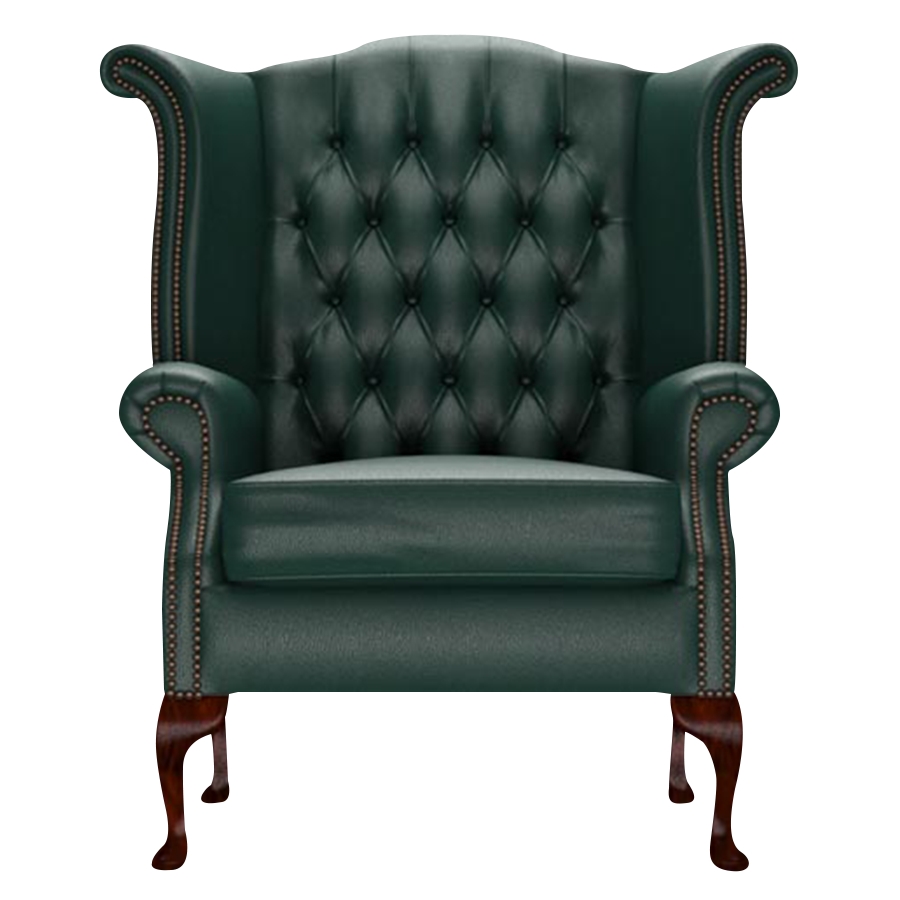 Byron Chesterfield Armchair Birch Forest Green