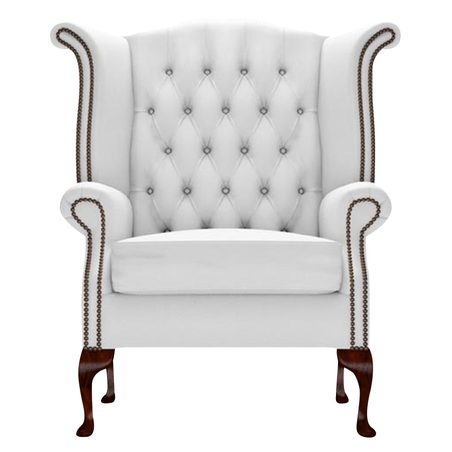 Byron Chesterfield Armchair Birch White