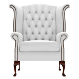 Byron Chesterfield Armchair Birch White