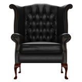 Byron Chesterfield Armchair Old English Black