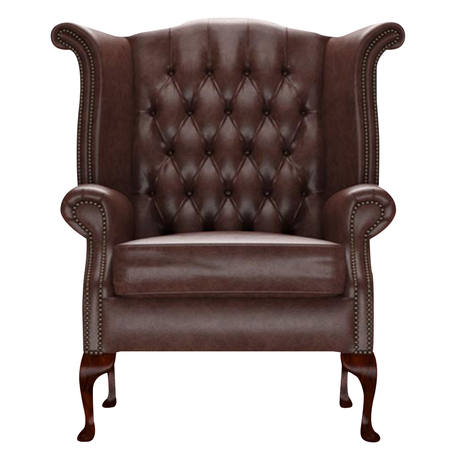 Byron Chesterfield Armchair Old English Dark Brown