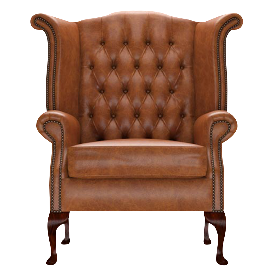 Byron Chesterfield Armchair Old English Saddle