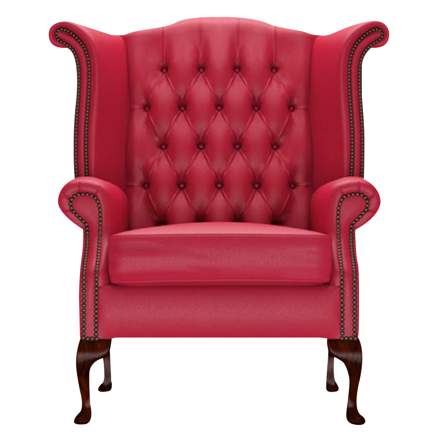 Byron Chesterfield Armchair Shelly Flame Red