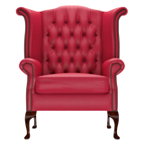 Byron Chesterfield Armchair Shelly Flame Red