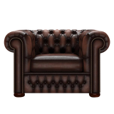Classic Chesterfield Armchair Antique Brown