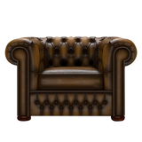 Classic Chesterfield Armchair Antique Gold