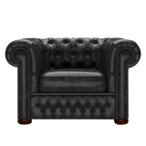 Classic Chesterfield Armchair Etna Black
