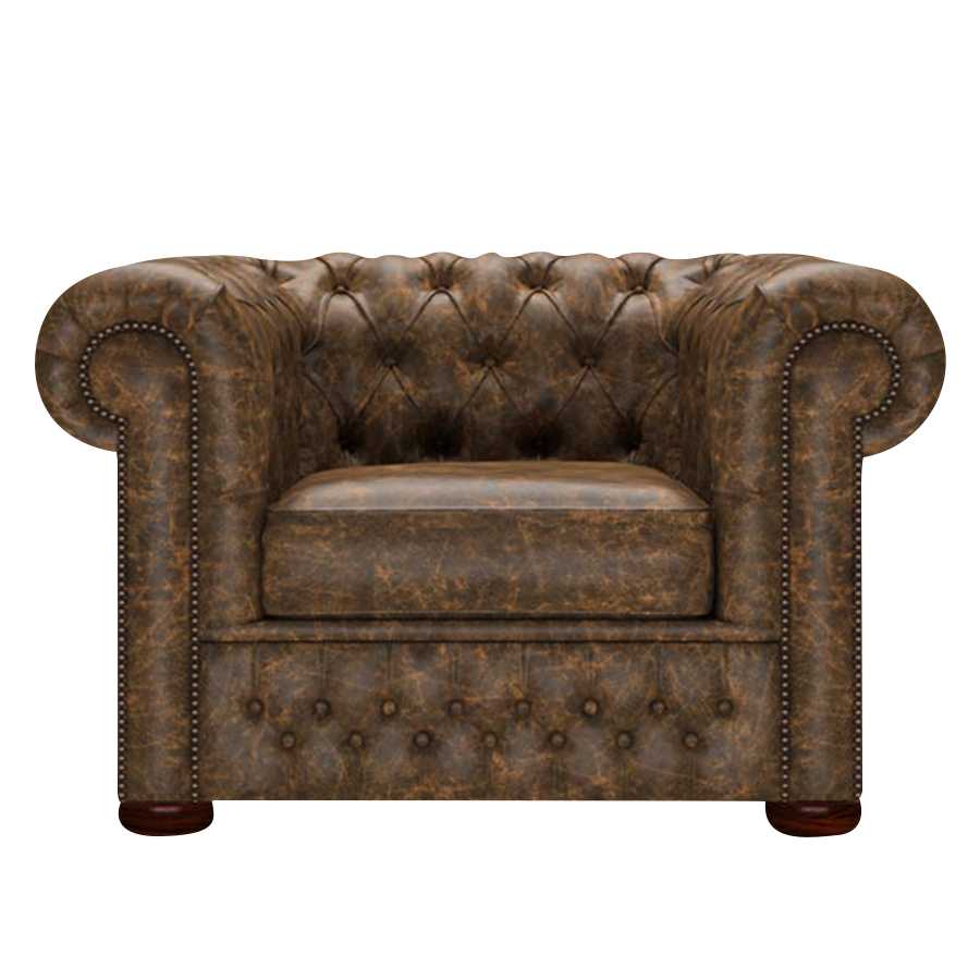 Classic Chesterfield Armchair Etna Brandy