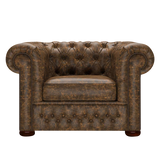 Classic Chesterfield Armchair Etna Brandy