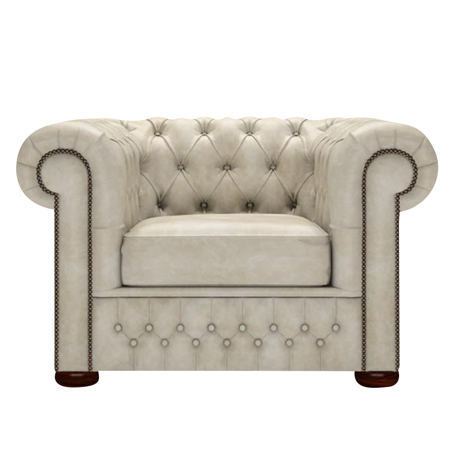 Classic Chesterfield Armchair Etna Cream